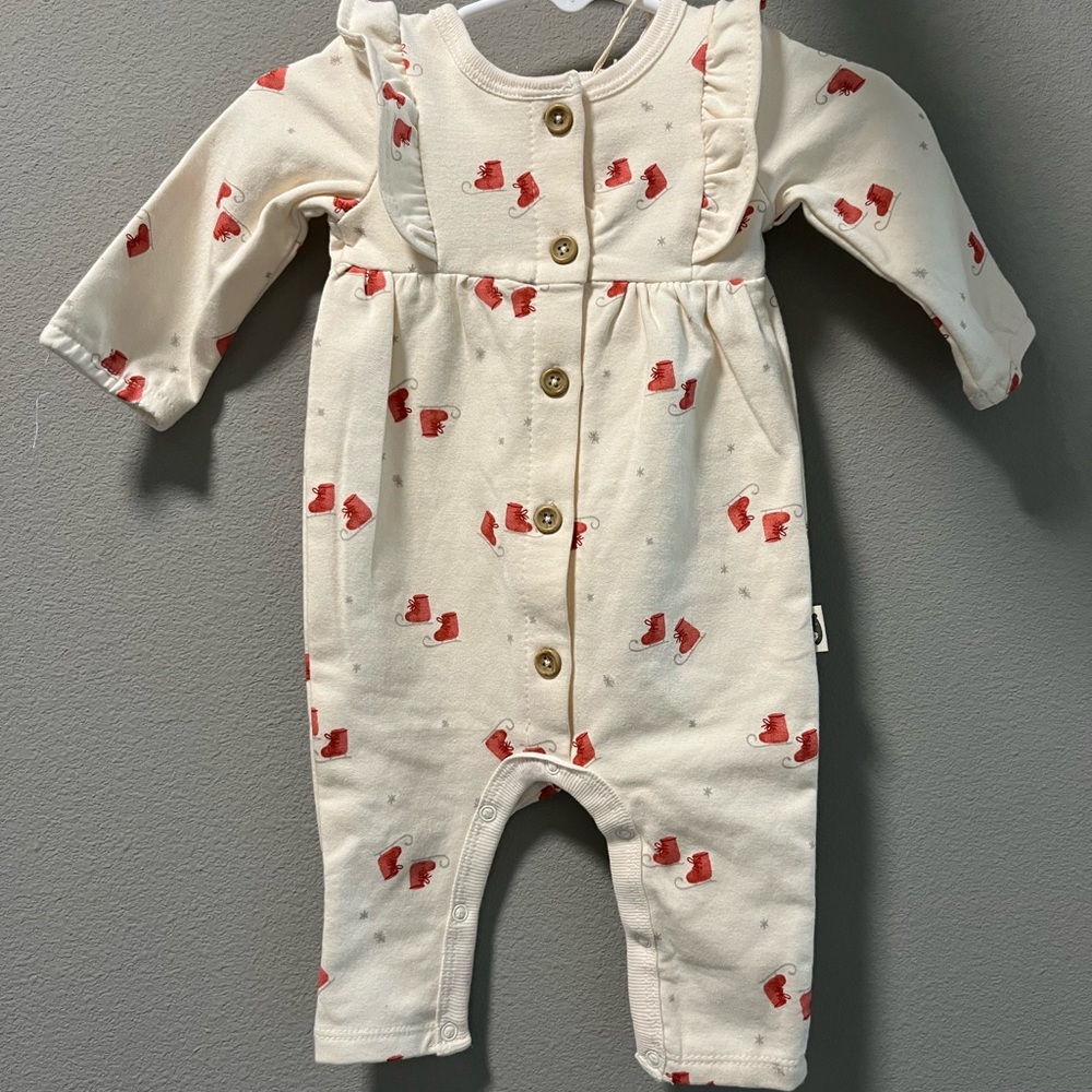 Rabbit + Bear long sleeve onesie